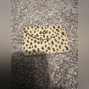 Leopard print card holder